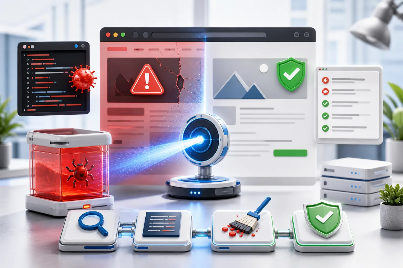 Illustration zum Artikel: Joomla gehackt: Was tun? Malware entfernen Schritt für Schritt